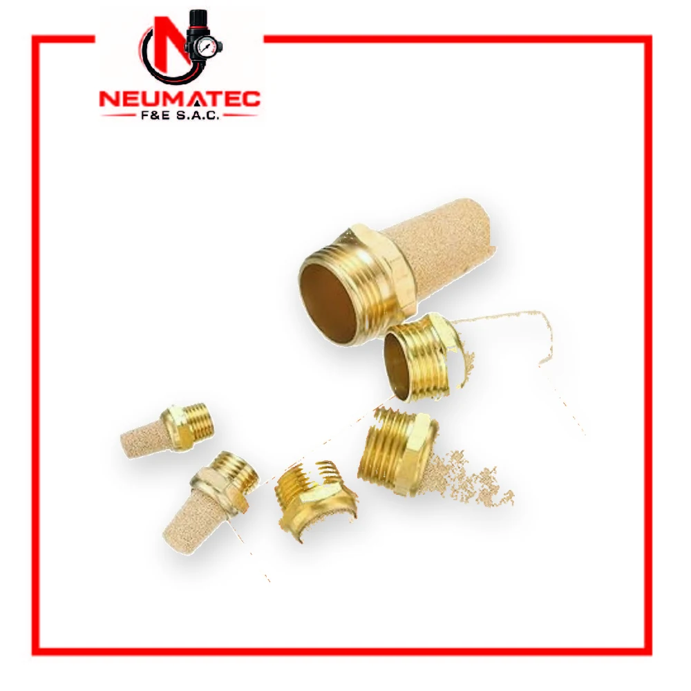 Silenciador tipo cono de 1/8 – 1/4 – 3/8 – 1/2 – 3/4 y 1″